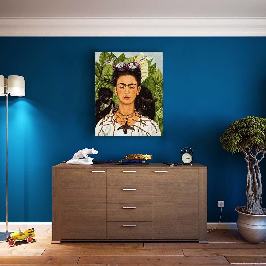 Artnapi Malen nach Zahlen Erwachsene mit Rahmen | DIY Handgemalt | Frida Kahlo Selbstporträt | Kit f