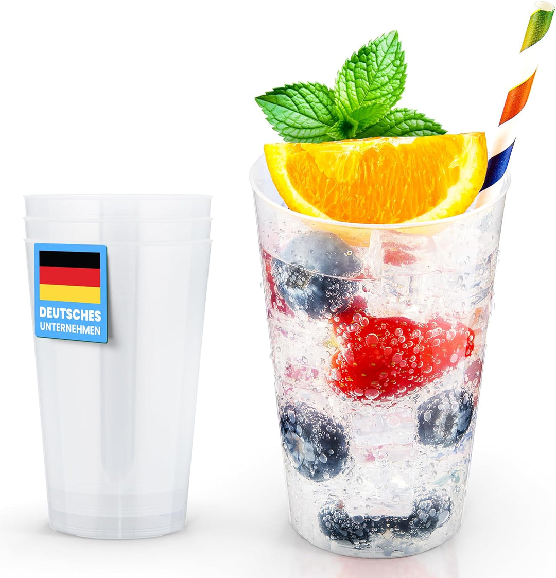 Trinklicht® 25 Mehrwegbecher | Wiederverwendbare Trinkbecher 0,3L | Bruchsicher | Spülmaschinenfest