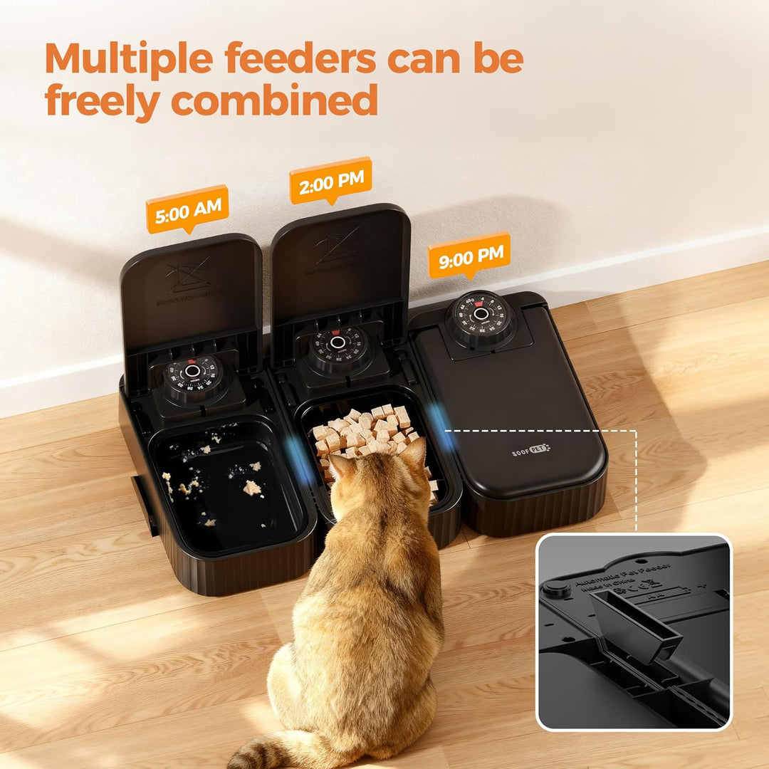 Futterautomat Katze Nassfutter Katzenfutter Automat: Futterspender Katze - 700ML Nassfutterautomat f