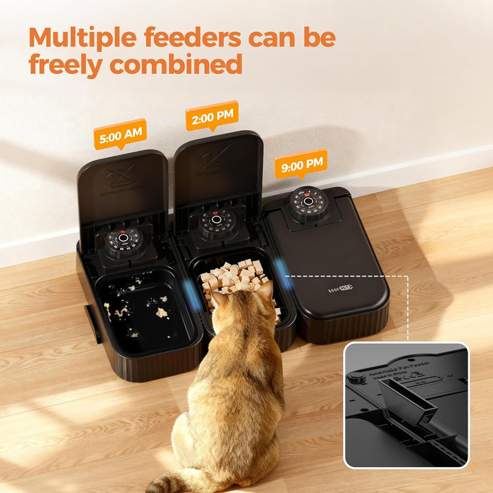 Futterautomat Katze Nassfutter Katzenfutter Automat: Futterspender Katze - 700ML Nassfutterautomat f