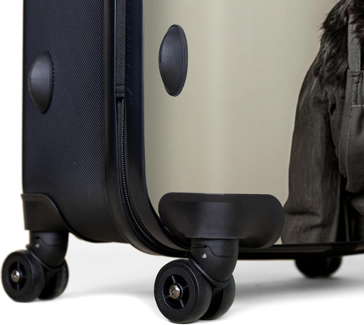 NoBoringSuitcases.com® Koffer XL Gross 77x51.5x28 cm Hartschale Reisekoffer 4 Rollen Leicht Koffer T