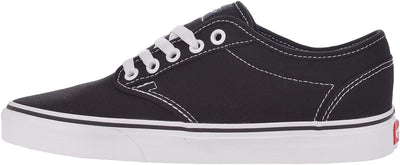 Vans Damen Atwood Low-Top 36.5 EU Schwarz Canvas Blk Wht 187, 36.5 EU Schwarz Canvas Blk Wht 187