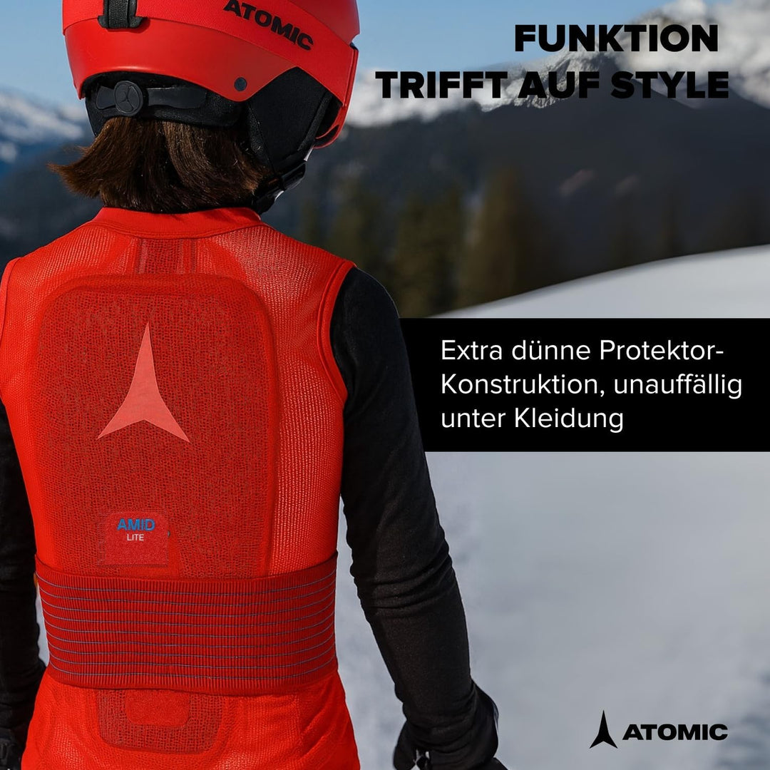 Atomic Unisex Live Shield Amid Lite Vest Jr LIVE Shield AMID LITE Vest JR (1er Pack) M Rot, M Rot