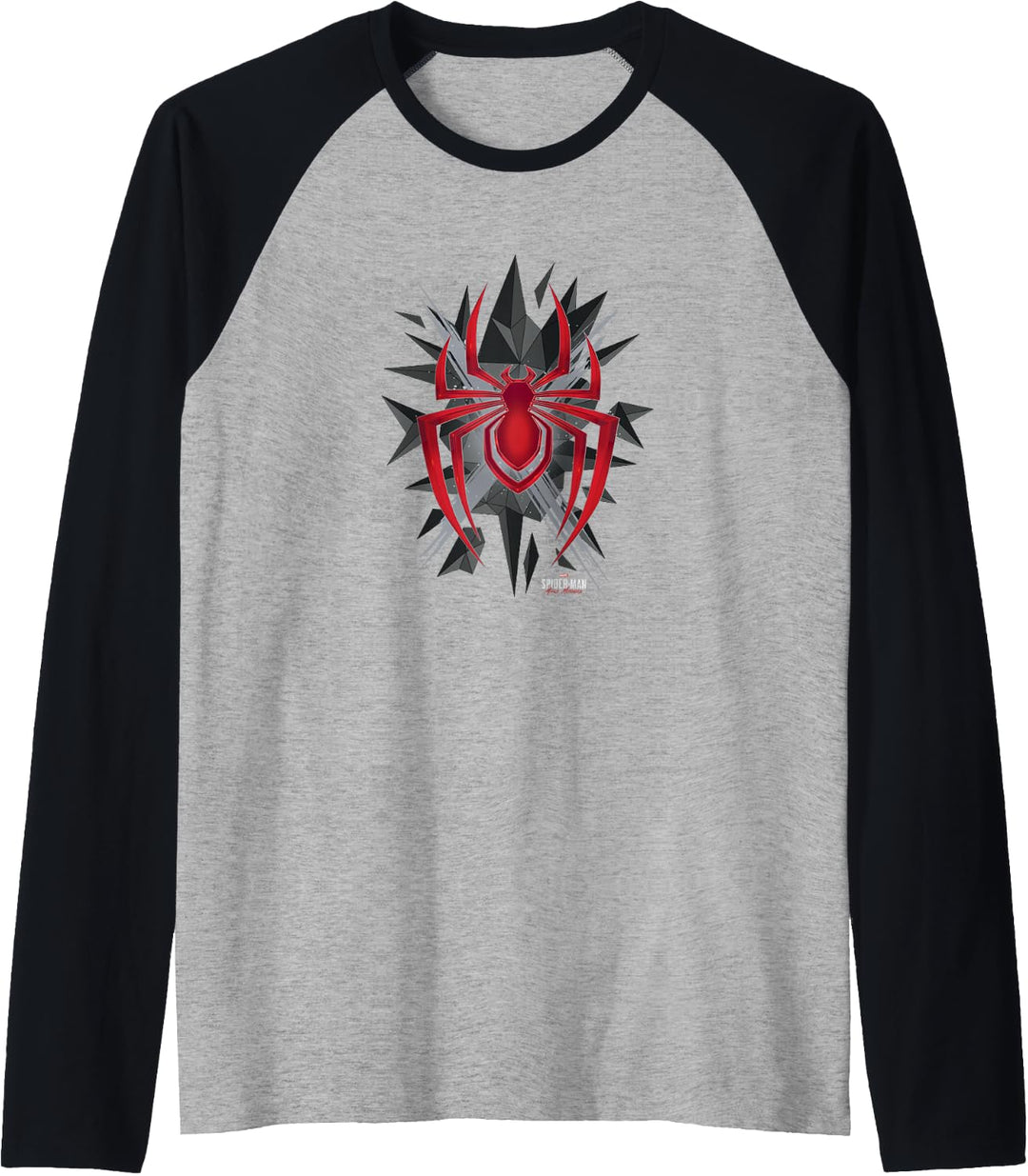 Marvel Spider-Man: Miles Morales Polygon Spider Raglan