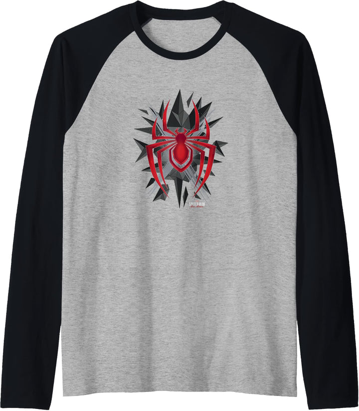 Marvel Spider-Man: Miles Morales Polygon Spider Raglan