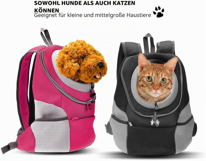 PETCUTE Rucksack für Haustier haustiertragetasche Rucksack Haustier Tasche für Hunde Airline Genehmi