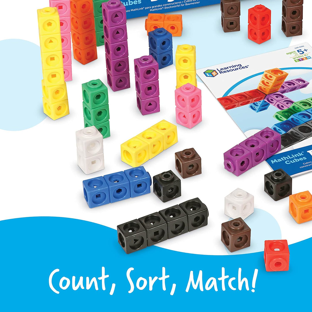 Learning Resources Big Builders für Baumeister – MathLink-Steckwürfel