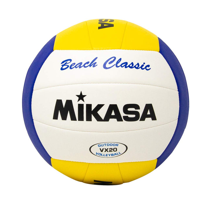 Mikasa VX20 Beach Classic Volleyball, Weiss Single, Single