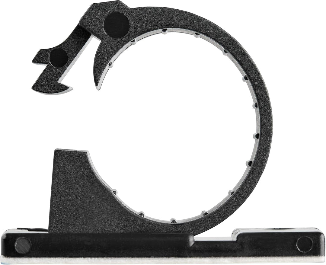 Kabel-Management-Clips, selbstklebend, Nylon, UL/94V-2, Brandschutzklassifizierung, Schwarz, 100 Stü