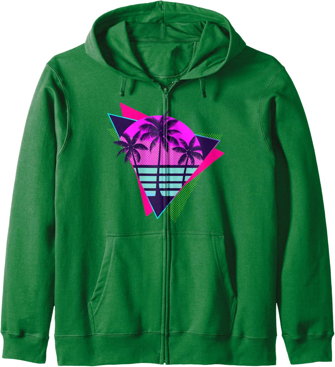 Ästhetische Vaporwave Musik Palmen Sonne Retrowave Synthwave Kapuzenjacke