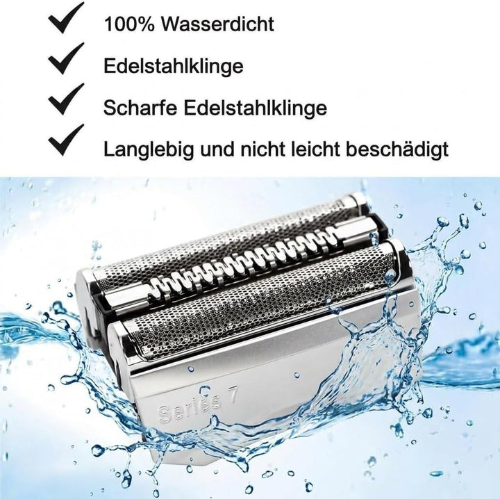 2 Stück 70S Scherkopf Kompatibel mit Braun Series 7, Scherkopf für Braun S7 Elektrorasiererkopf Ersa