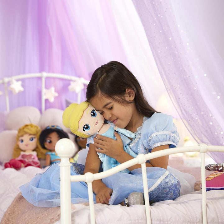Disney Store Official, Cinderella, Kuschelpuppe, Plüsch-Prinzessin, 37 cm | Weiche Cinderella Stoffp