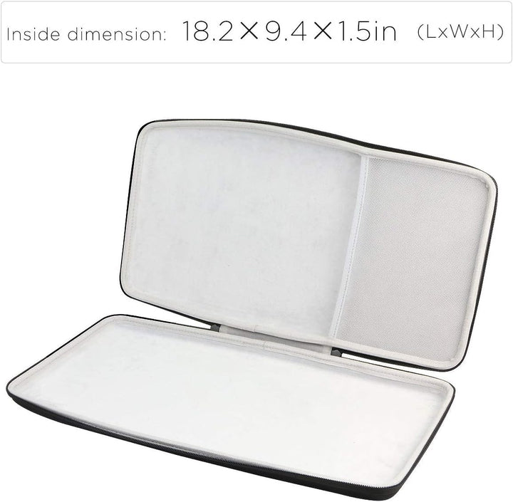 co2CREA Hart reiseschutzhülle Etui Tasche für Logitech Ergo K860 kabellose ergonomische Tastatur (Nu