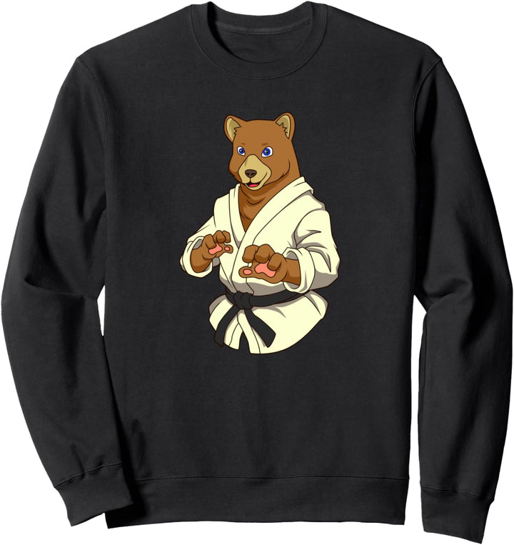 Comic Bär macht Judo Sweatshirt