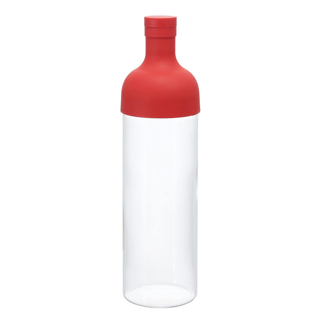 Hario 4977642034419 Filter Bottle 750ml Red FIB-75-R (Japan Import), Kunststoff, rot, 10 x 10 x 25 c