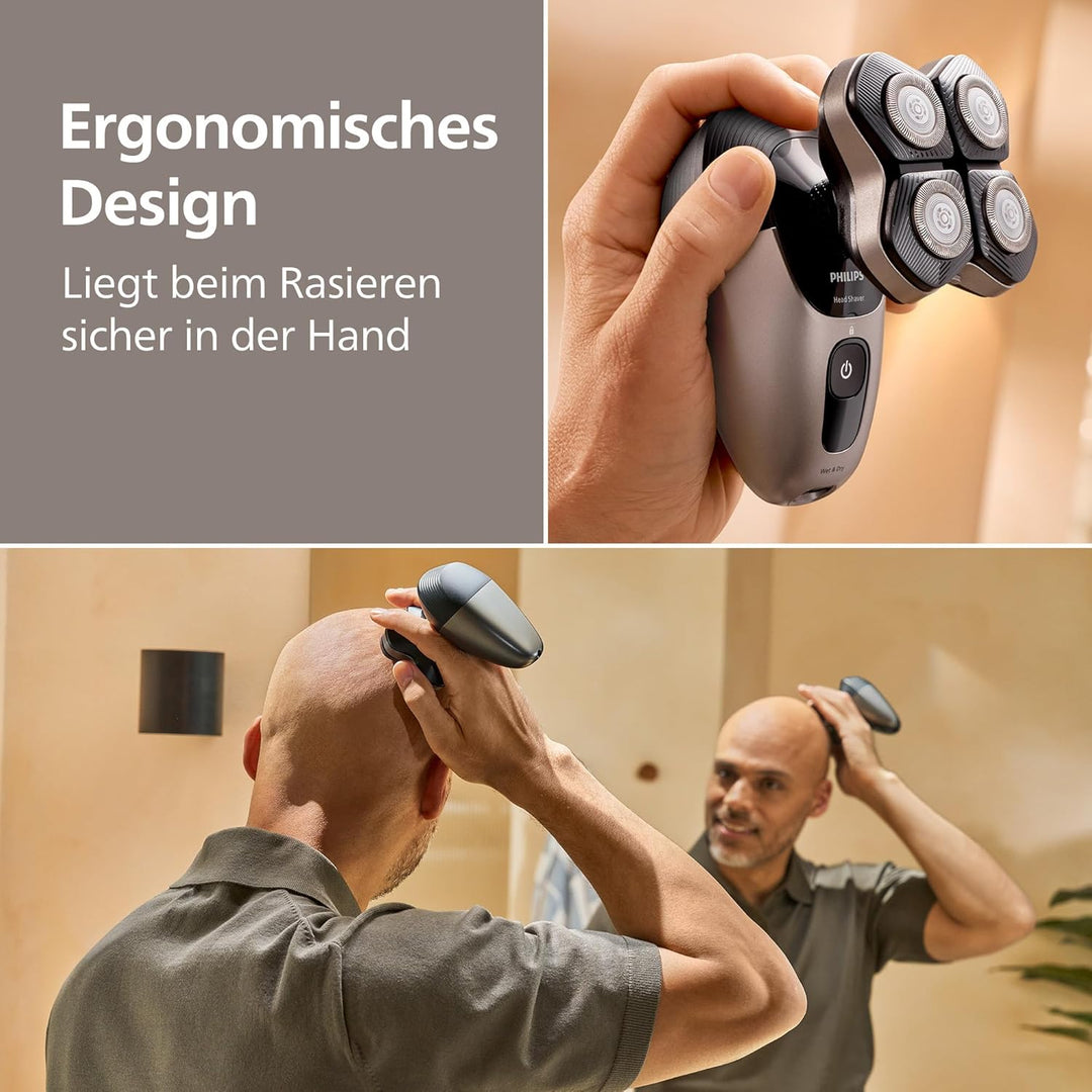 PHILIPS Head Shaver Pro Series 7000 – Glatzenrasierer für Männer und Frauen, flexibler 360grad-Scher