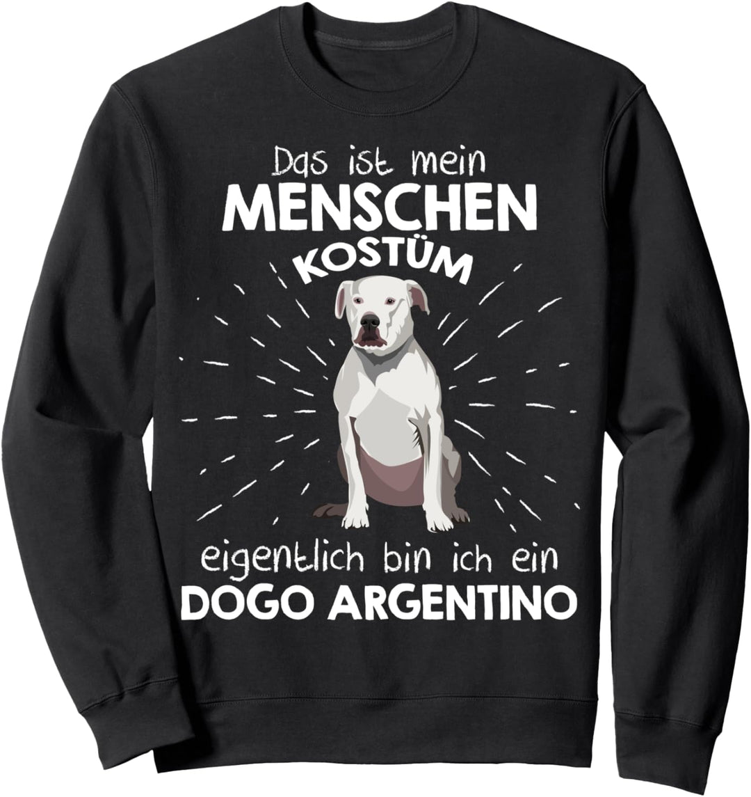 Mein Menschen Kostüm Bin ich ein Dogo Argentino, Halloween Sweatshirt