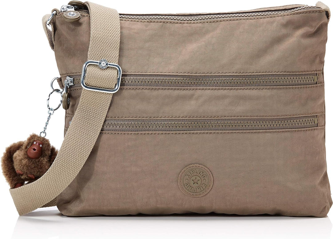 Kipling Alvar, Damen Umhängetasche, Braun (True Beige), 15x24x45 cm (W x H x L), True Beige