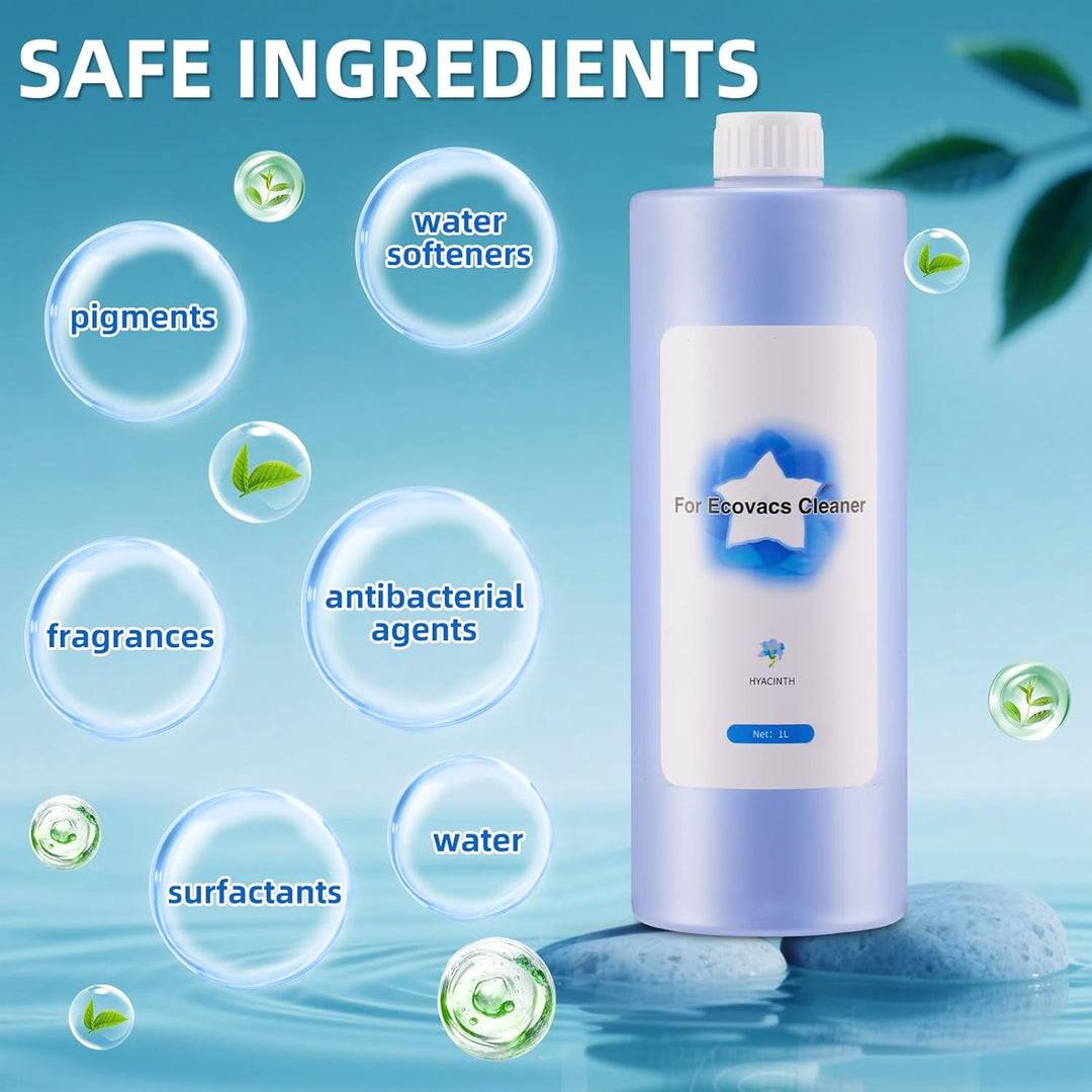 1000 ml Reinigungslösung für ECOVACS DEEBOT X11 Omni / X9 PRO OMNI /X8 PRO OMNI /X5 PRO OMNI /X2 OMN
