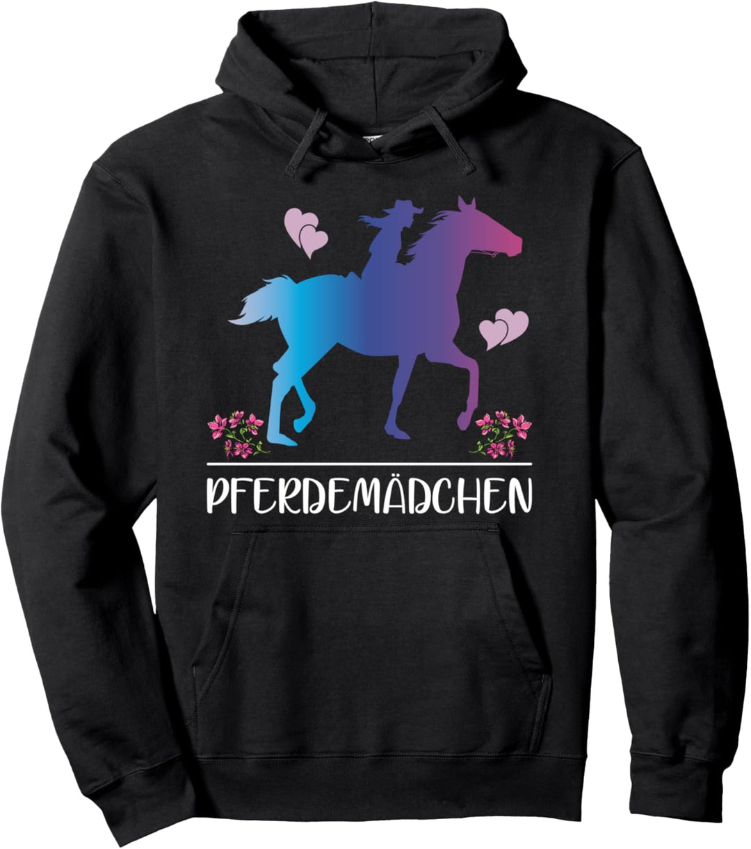 Pferdemädchen Pferde Reiten Lustiges Reiter Spruch Pullover Hoodie