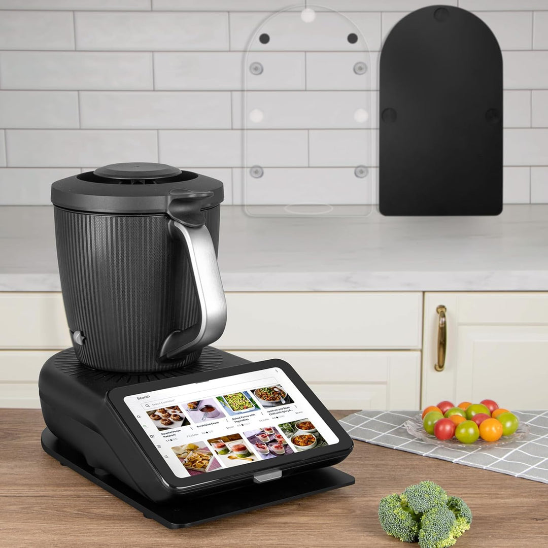 ANBOXIT Acryl Gleitbrett TM7 für Thermomix, Brett für Thermomix mit Teflon-Füssen, Leicht Gleitendes