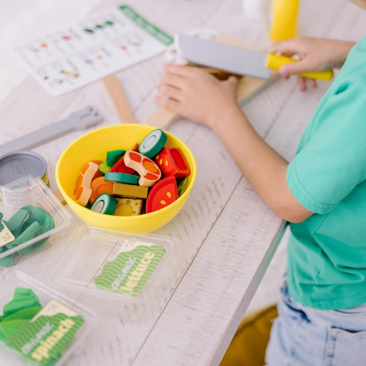 Melissa & Doug Set zum Schneiden und Mischen von Salat