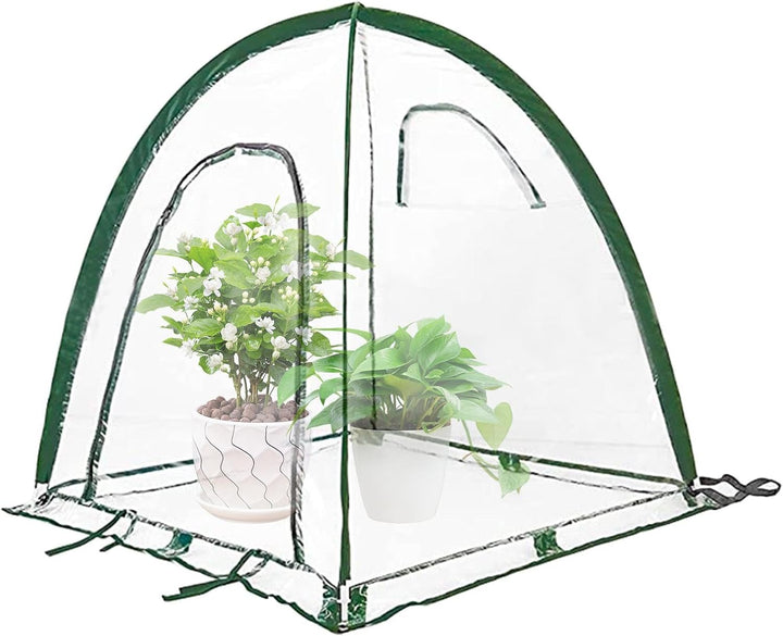 Tragbares Greenhouse Zelt, Pop-Up-Schutz, für den Innen- und Aussenbereich, transparentes Pflanzenze