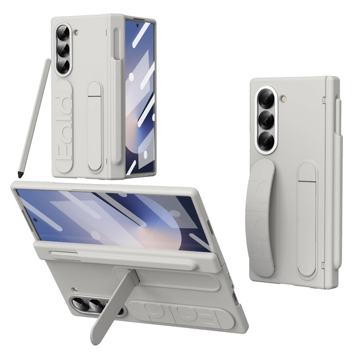 NINKI für Fold 5 handschlaufe Case mit Stift und Halter Samsung Galaxy Z Fold 5 hülle mit Armband Ga