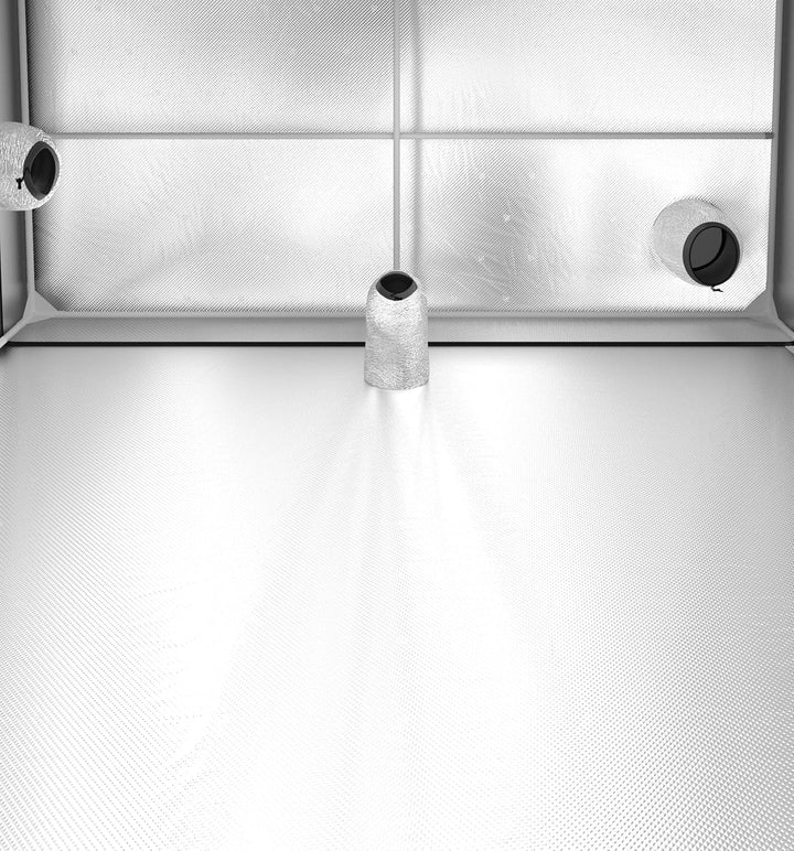 GALAXYFARM - Growzelt Galaxyfarm Luna Lite, Grow Box mit Lüftungsöffnungen, für den Innenanbau - Gro