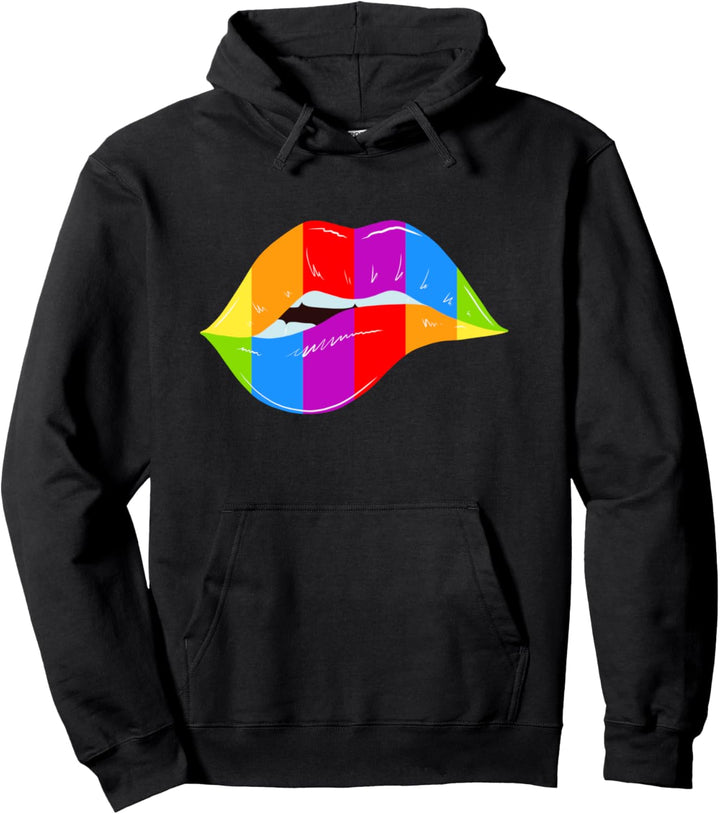 Happy Pride Month - Love is Love - LGBTQ+ Lippen Pullover Hoodie