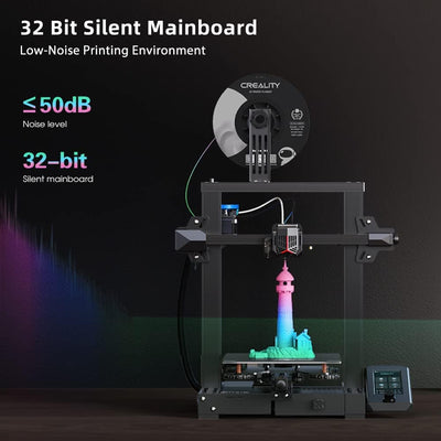 Creality Ender 3 V2 Neo 3D Drucker mit CR Touch Autonivellierung, Vollmetall-Extruder, PC-Federstahl