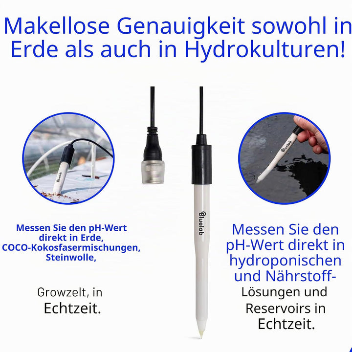 Bluelab PROBPHLEAP pH Leap Probe - Robust Boden Sonde mit BNC Steckverbindung & Sensor für Ihr Digit