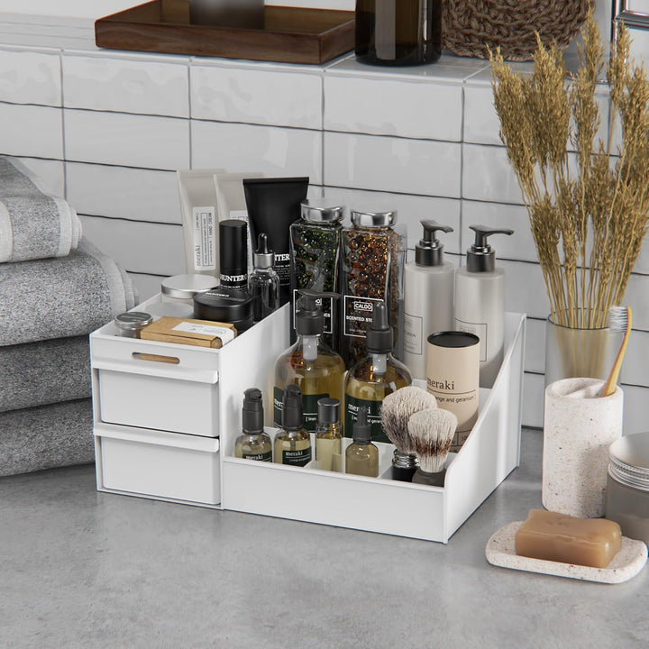 DancesCat Make Up Kosmetik Organizer mit Schubladen, Makeup Organizer Aufbewahrung Kosmetikbox für W