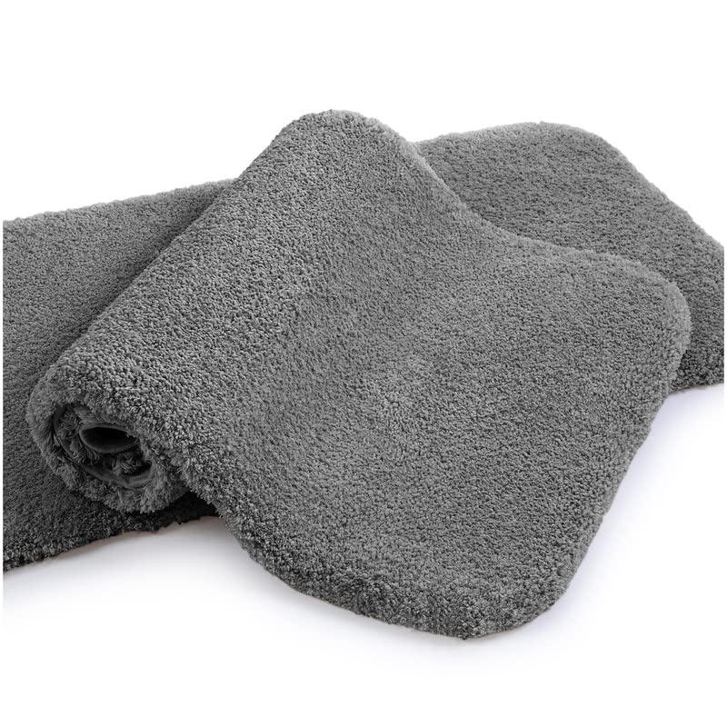 VANZAVANZU Badematte rutschfest 2er Pack Badteppich Verdickt Badezimmerteppich Weich Badeteppich Fla