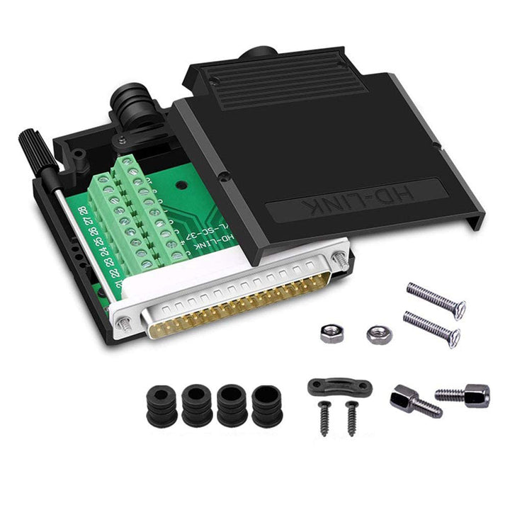 PENGLIN Thinner DB37 Solderless RS232 D-SUB Serial to 37-pin Port Terminal Stecker Adapterverbinder