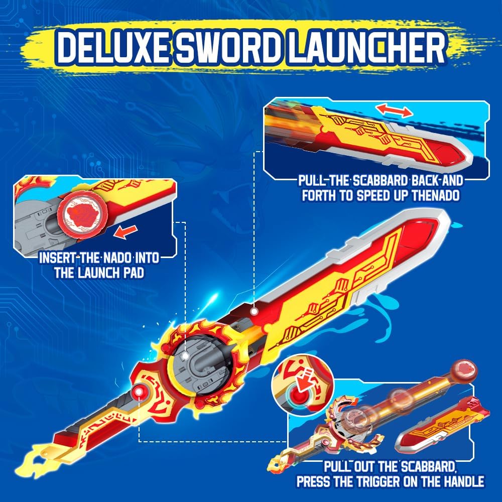 INFINITY NADO Kreisel für Kinder Split Series Metall Spielzeug Jungen, Battle Tops Kreisel Launcher
