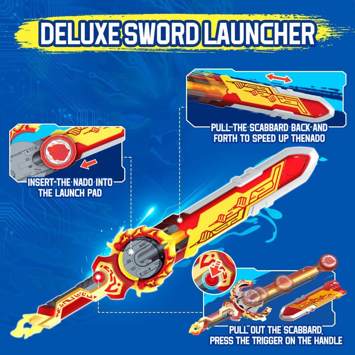 INFINITY NADO Kreisel für Kinder Split Series Metall Spielzeug Jungen, Battle Tops Kreisel Launcher