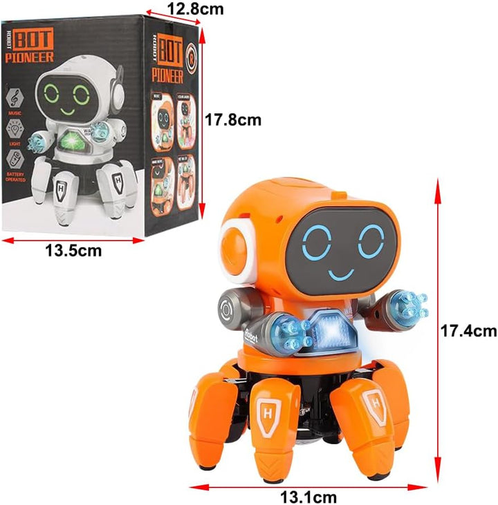 YATOSEEN Kinder Roboter Spielzeug, Begleitroboter für Kinder, mit Bunter Lichtprojektion, Tanzen, Si