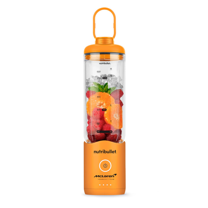 Nutribullet x McLaren Flex - tragbarer Mixer, kabelloser Smoothie Maker mit USB-C, 590 ml Tritan Bec