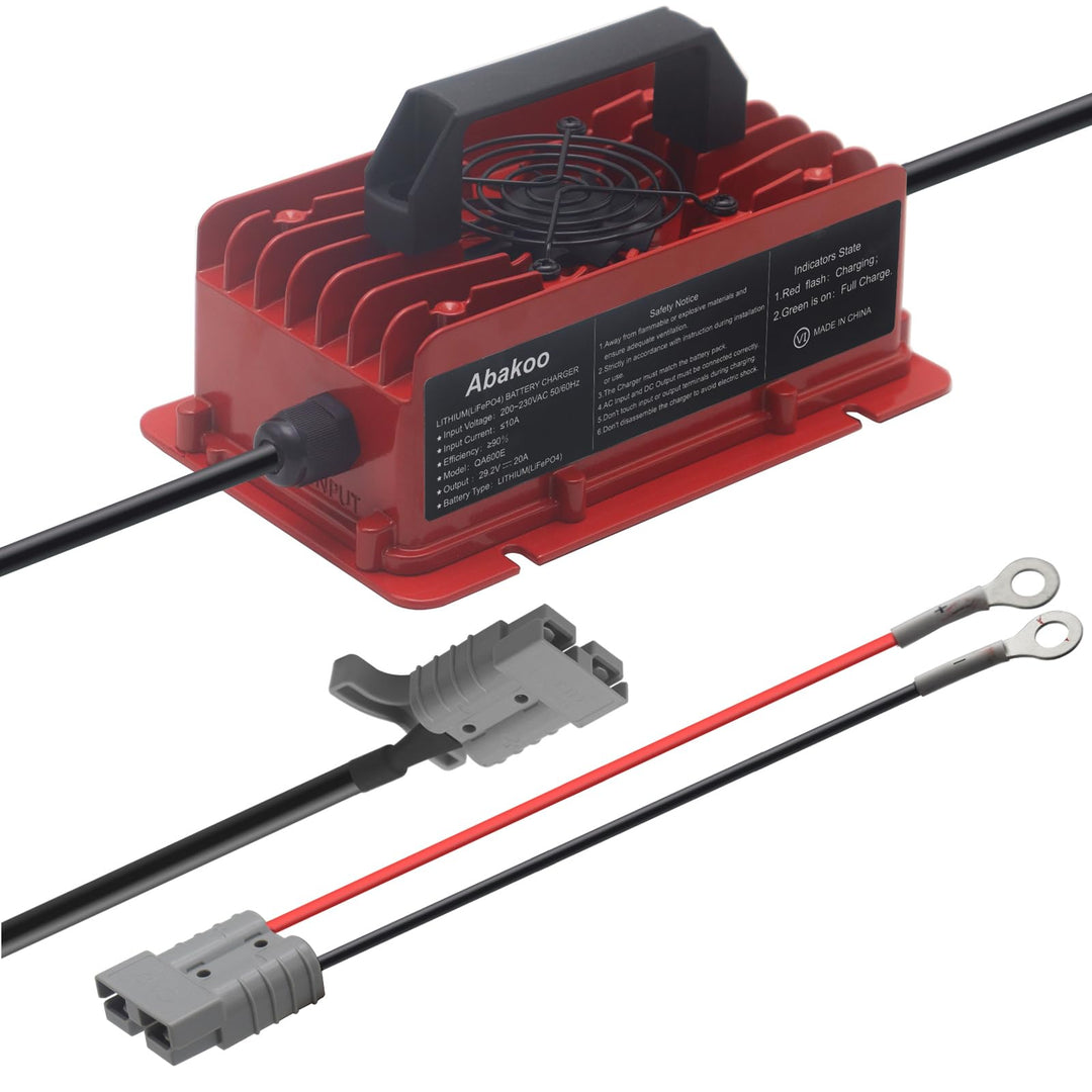 29,2V 20A LiFePO4 Ladegerät Batterieladegerät 24V (25,6V) Lithium Eisenphosphat Akku Ladegerät, Main