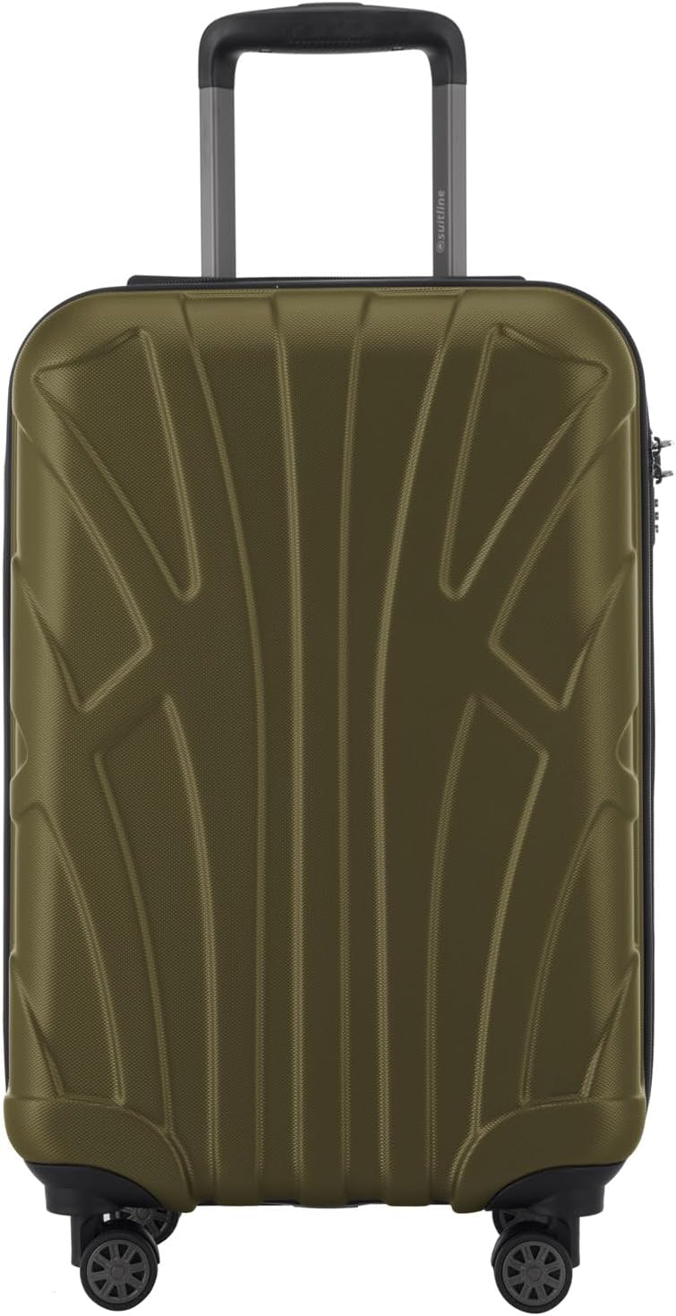 suitline Handgepäck Hartschalen-Koffer Koffer Trolley Rollkoffer Reisekoffer, TSA, 55 cm, ca. 34 Lit