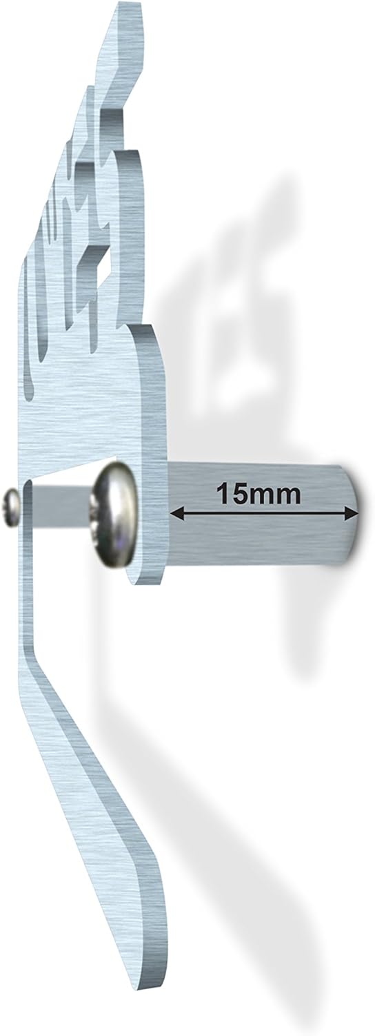Hundeleinenhalter, geteiltes Stab-Design, personalisierbar, aus gebürstetem Edelstahl, hergestellt i