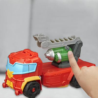 Transformers Rescue Bots Academy Rescue Power Hot Shot verwandelbarer Roboter, Action-Figur mit Lich