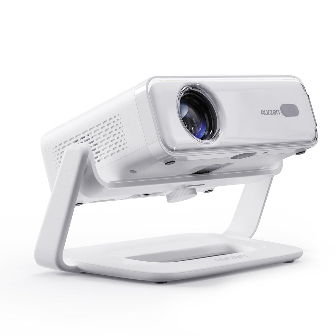 Aurzen Eazze D1 Smart Beamer und 180° Verstellbarer Projektor-Ständer im Bundle – Heimkino-bereit, k