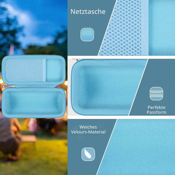 Khanka Hartschalen-Reiseetui Ersatz für Sonos Roam Bluetooth-Lautsprecher Blau, Blau