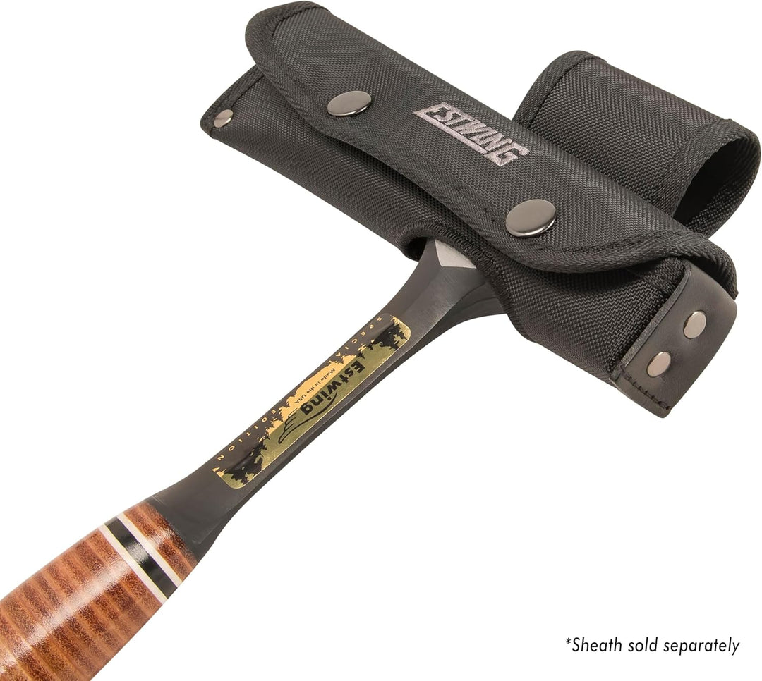 Estwing Steinpickel-Halter mit zulaufender Spitze & Ledergriff, für 625 g, E30SE Black-special Editi