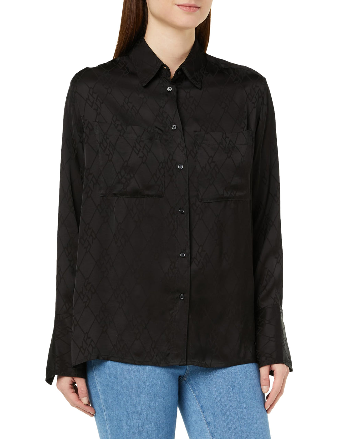 Replay Damen Bluse XXS 098 Black, XXS 098 Black