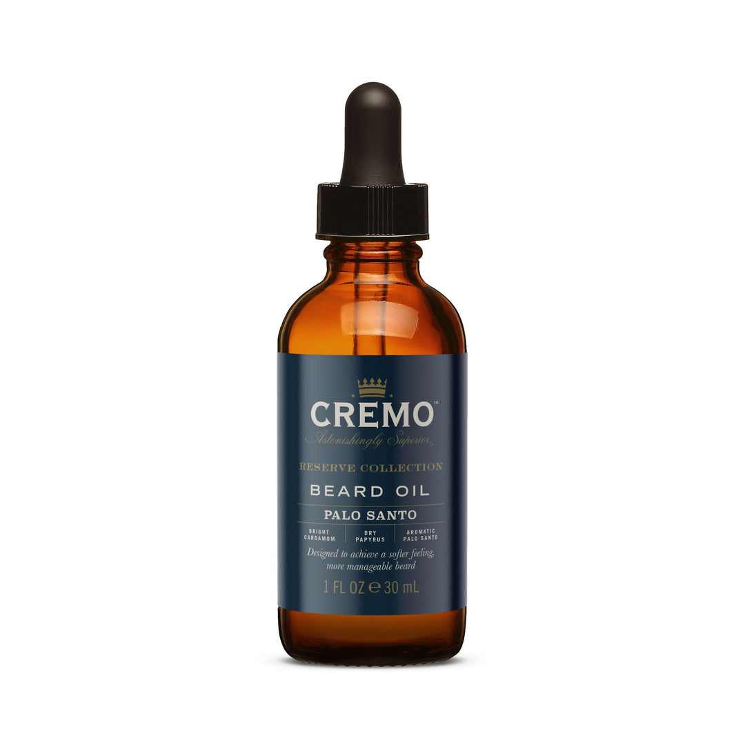 CREMO - Reserve Collection Palo Santo Bartöl Für Männer | Argan & Jojoba-Öle | 30ml Argan and Jojoba