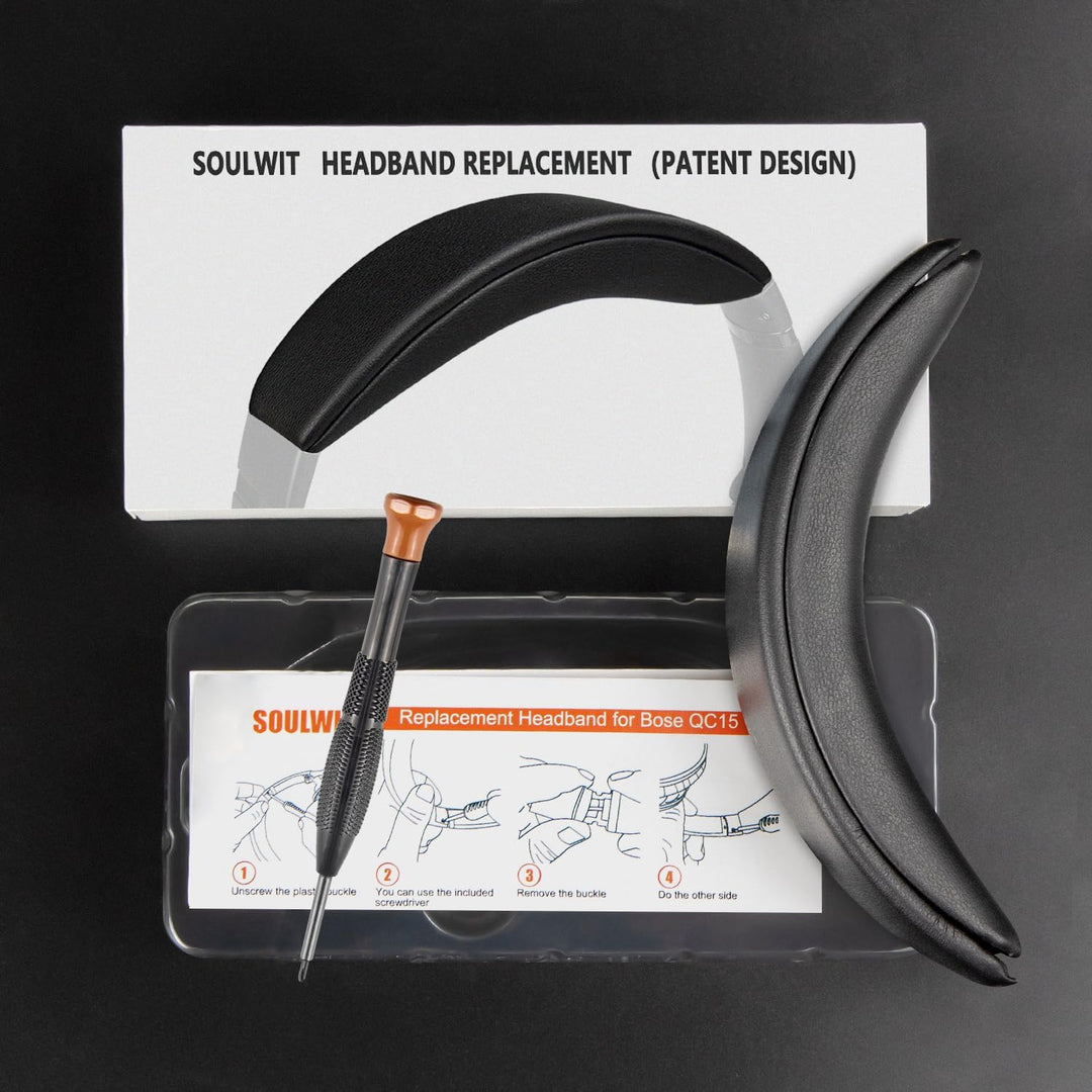 SOULWIT Ersatz Kopfband Headband für Bose QuietComfort 15(QC15)/QuietComfort 2(QC 2) Kopfhörer,Stirn