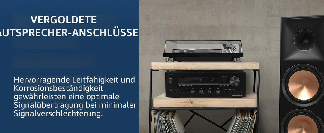 Onkyo TX-8470 2-Kanal Stereo Receiver mit WLAN, Bluetooth, Phono, Hi-Res Audio und Roon Ready